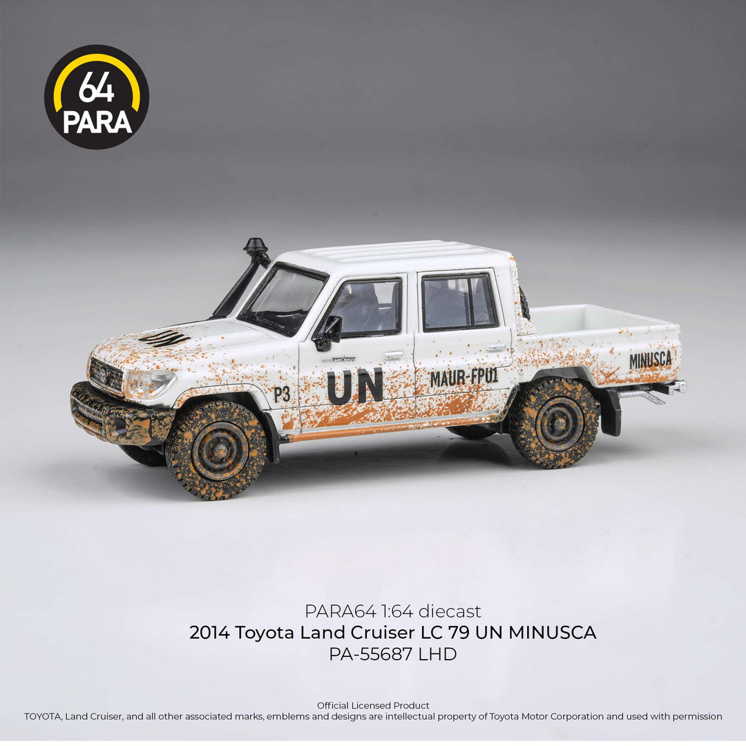 *Pre - Order* Para64 - 2014 Toyota Land Cruiser LC79 UN MINUSCA LHD Off road effect - Top CollectiblesDiecastPara64