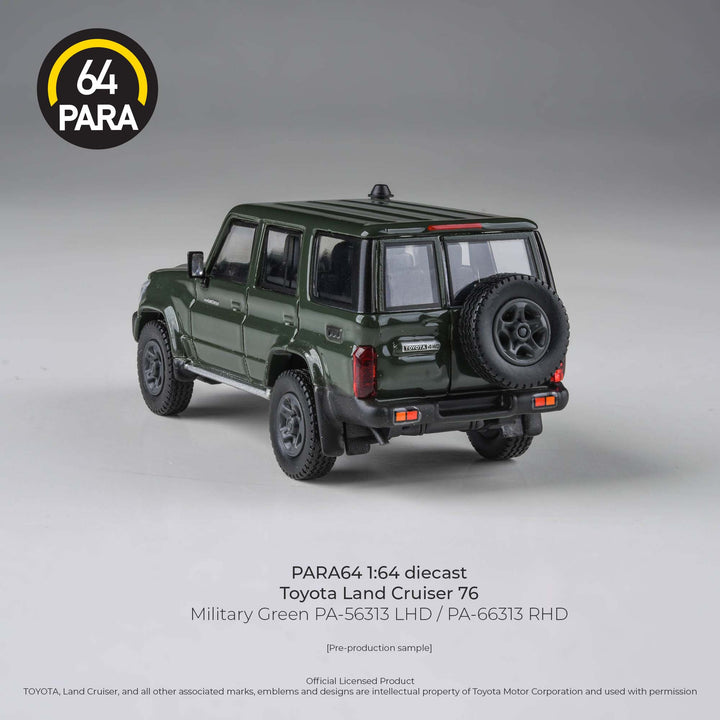 *Pre - Order* Para64 - 2014 Toyota Landcruiser LC76 Military Green LHD - Top CollectiblesDiecastPara64