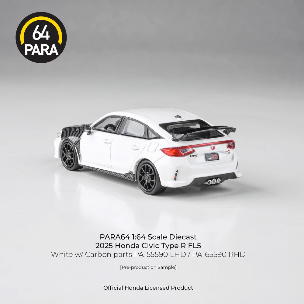 *Pre - Order* Para64 - 2023 Honda Civic Type R FL5 White w/ Carbon parts LHD - Top CollectiblesDiecastPara64