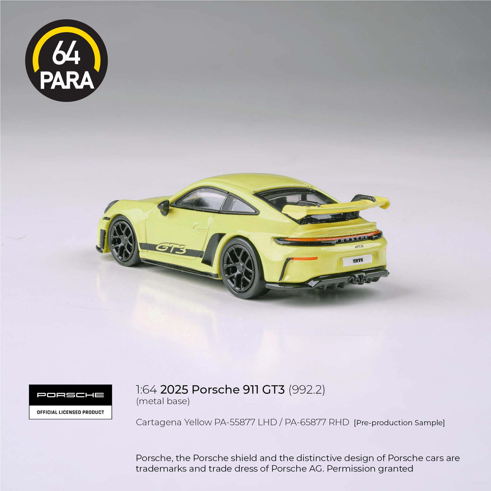 *Pre - Order* Para64 - 2025 Porsche 911 GT3 (992.2) Cartagena Yellow LHD - Top CollectiblesDiecastPara64