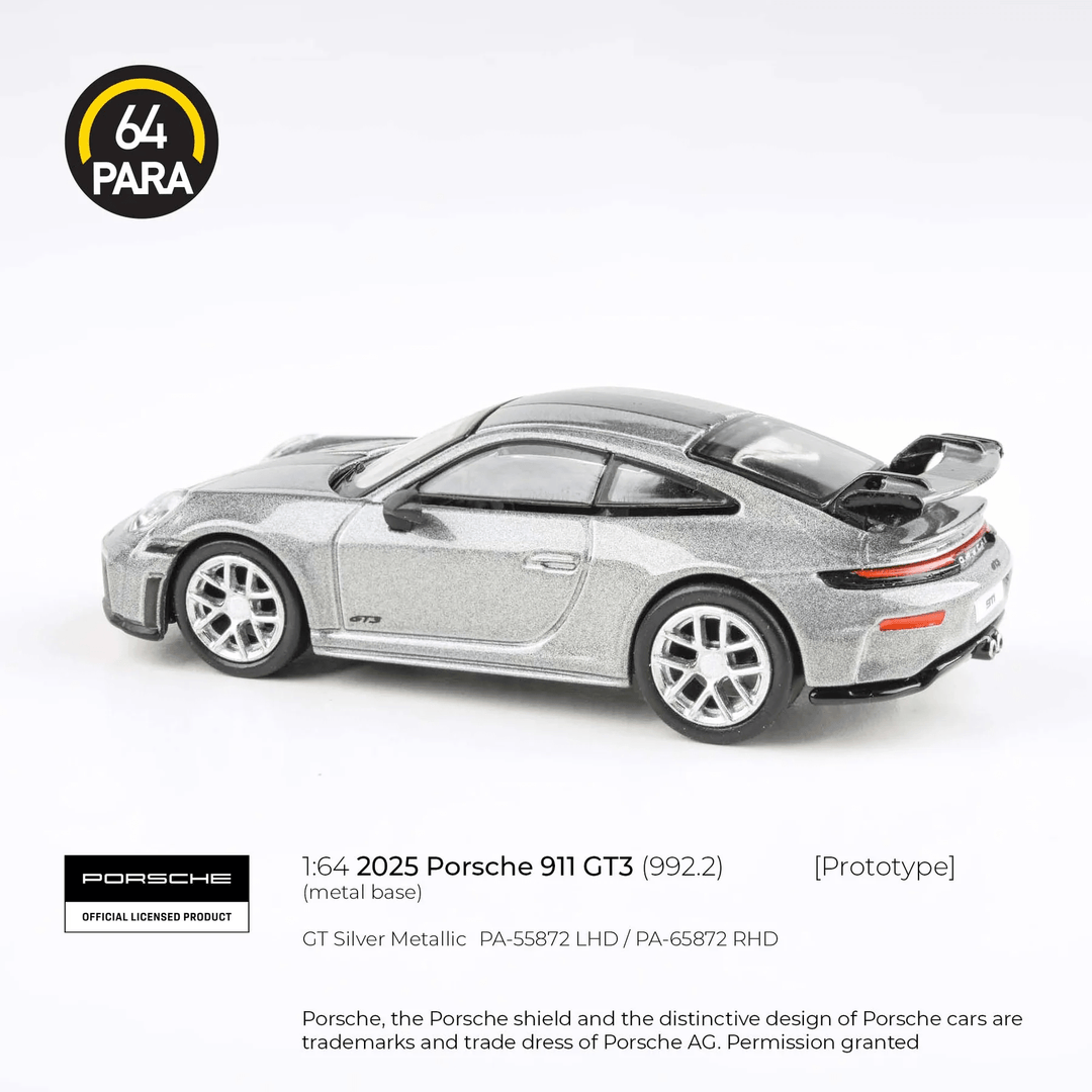 Para64 - 2025 Porsche 911 GT3 (992.2) - GT Silver Metallic – Top
