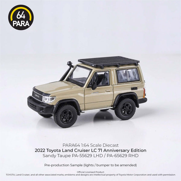 *Pre - Order* Para64 - Toyota Land Cruiser 71 - Sandy Taupe Anniversary Edition - Top CollectiblesDiecastPara64