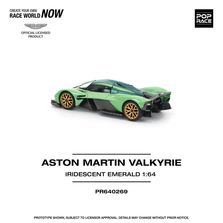 *Pre-Order* Pop Race - Aston Martin Valkyrie - Iridescent Emerald - Top CollectiblesDiecastPop Race