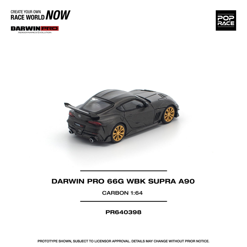 *Pre - Order* Pop Race - Darwin Pro 66G WBK Supra A90 - Carbon Edition - Top CollectiblesDiecastPop Race