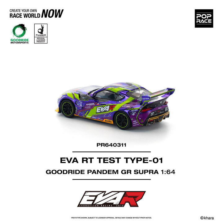 *Pre - Order* Pop Race - EVA RT Test Type - 01 Goodride Pandem GR Supra - Top CollectiblesDiecastPop Race