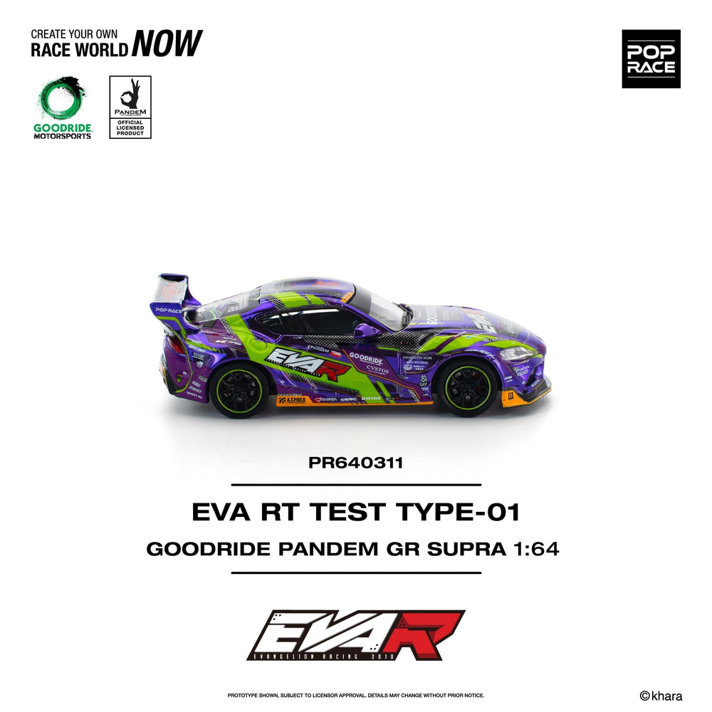 *Pre - Order* Pop Race - EVA RT Test Type - 01 Goodride Pandem GR Supra - Top CollectiblesDiecastPop Race