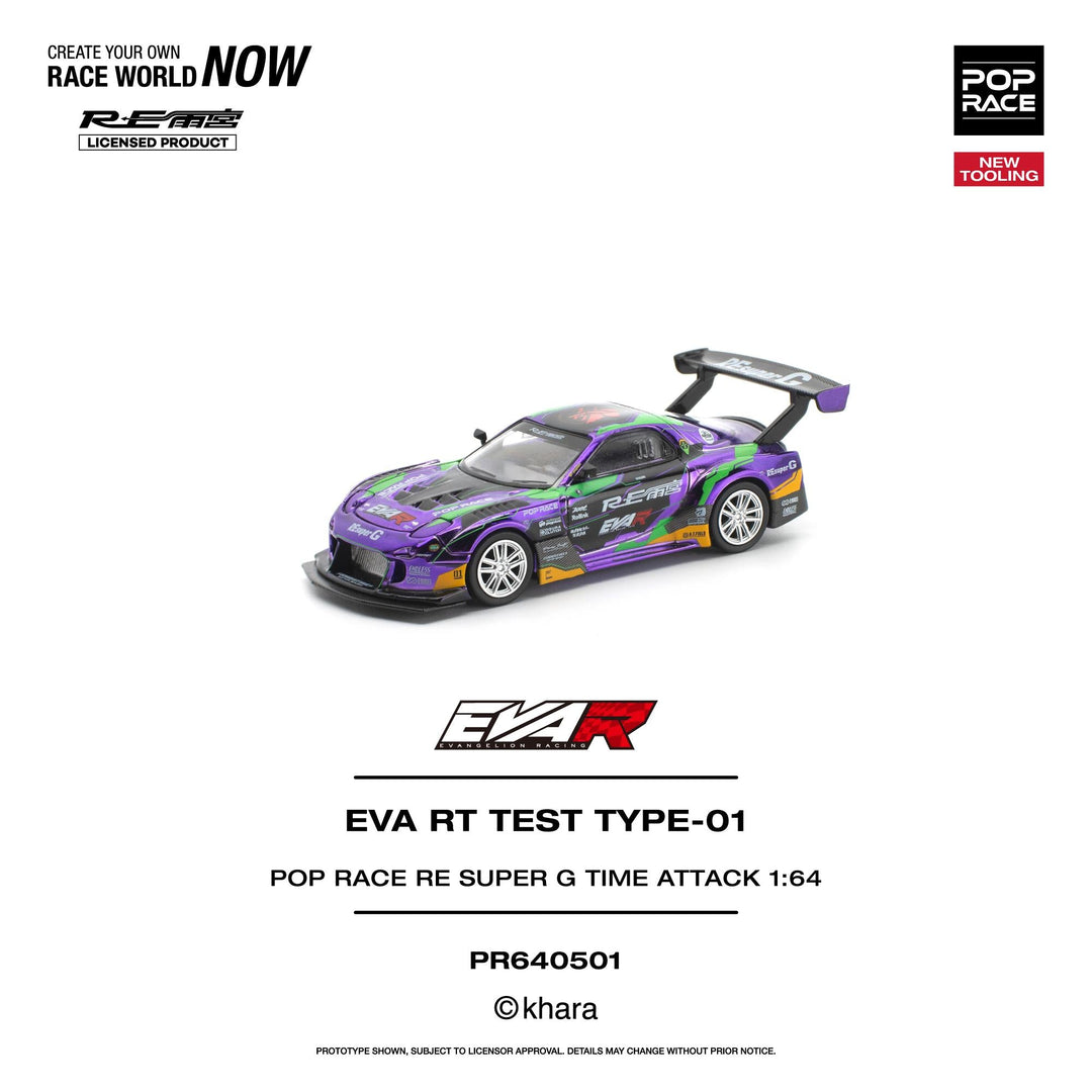 *Pre - Order* Pop Race - EVA RT Test Type - 01 - Pop Race RE Super G Time Attack - Top CollectiblesDiecastPop Race