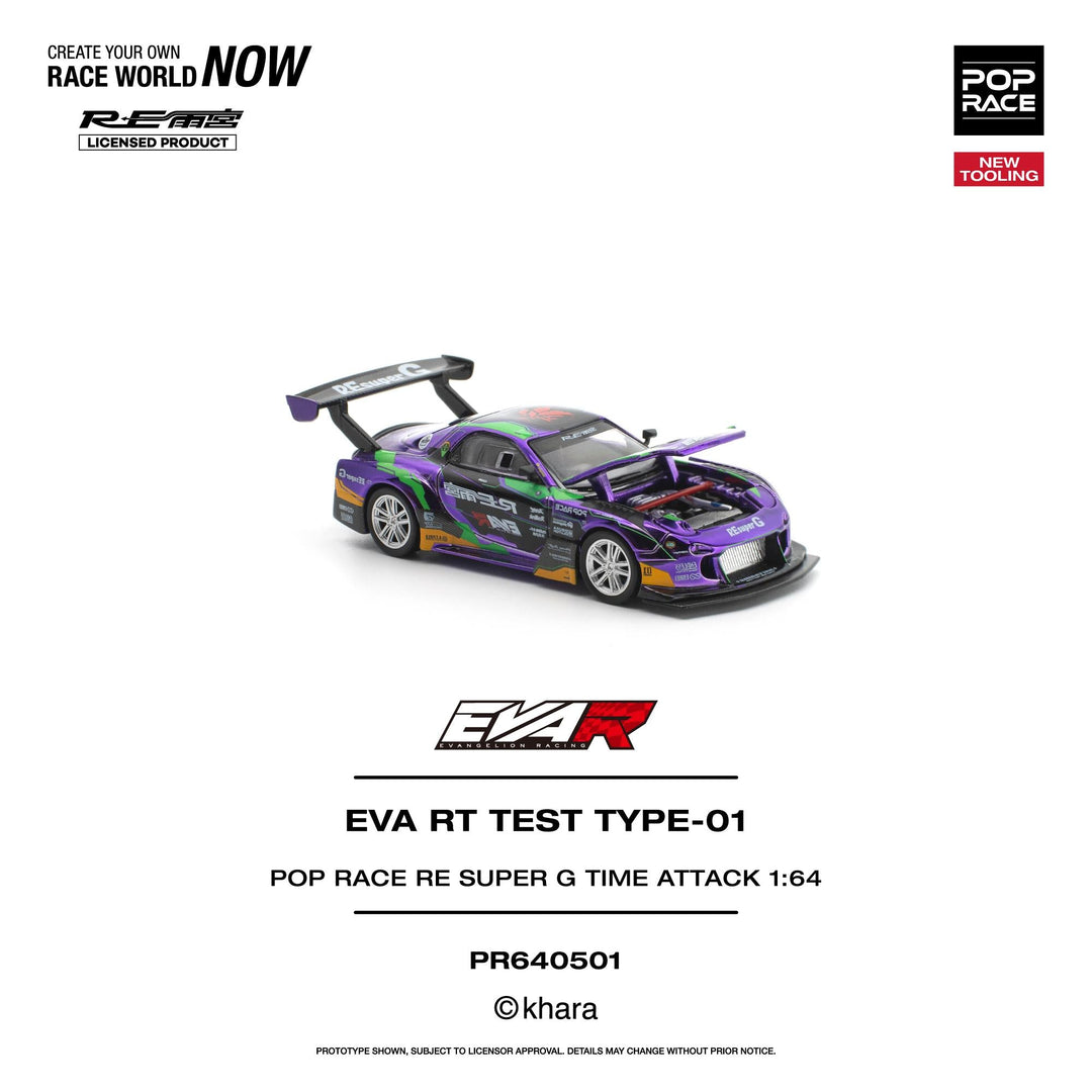 *Pre - Order* Pop Race - EVA RT Test Type - 01 - Pop Race RE Super G Time Attack - Top CollectiblesDiecastPop Race