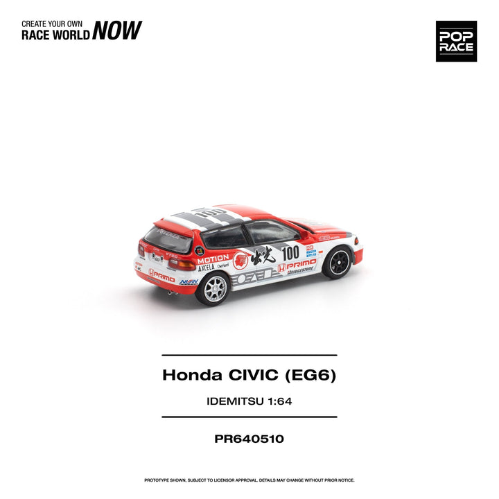 *Pre - Order* Pop Race - Honda Civic EG6 - Idemitsu Motion Infinite - Top CollectiblesDiecastPop Race