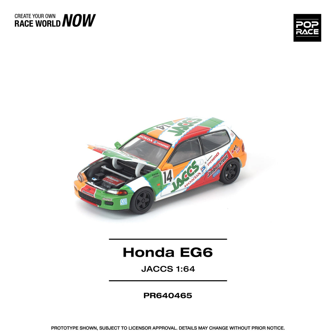 *Pre - Order* Pop Race - Honda Civic EG6 - JACCS - Top CollectiblesDiecastPop Race
