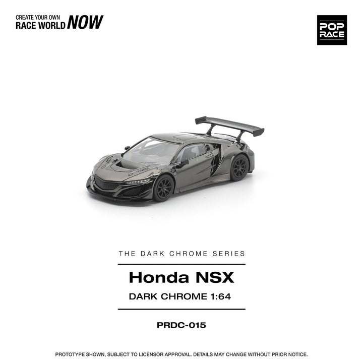 *Pre-Order* Pop Race - Honda NSX - Dark Chrome - The Dark Chrome Series - Top CollectiblesDiecastPop Race