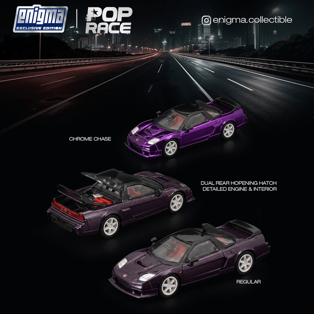 *Pre-Order* Pop Race - Honda NSX-R GT - Spectraflame Purple *Enigma Exclusive Edition* - Top CollectiblesDiecastPop Race