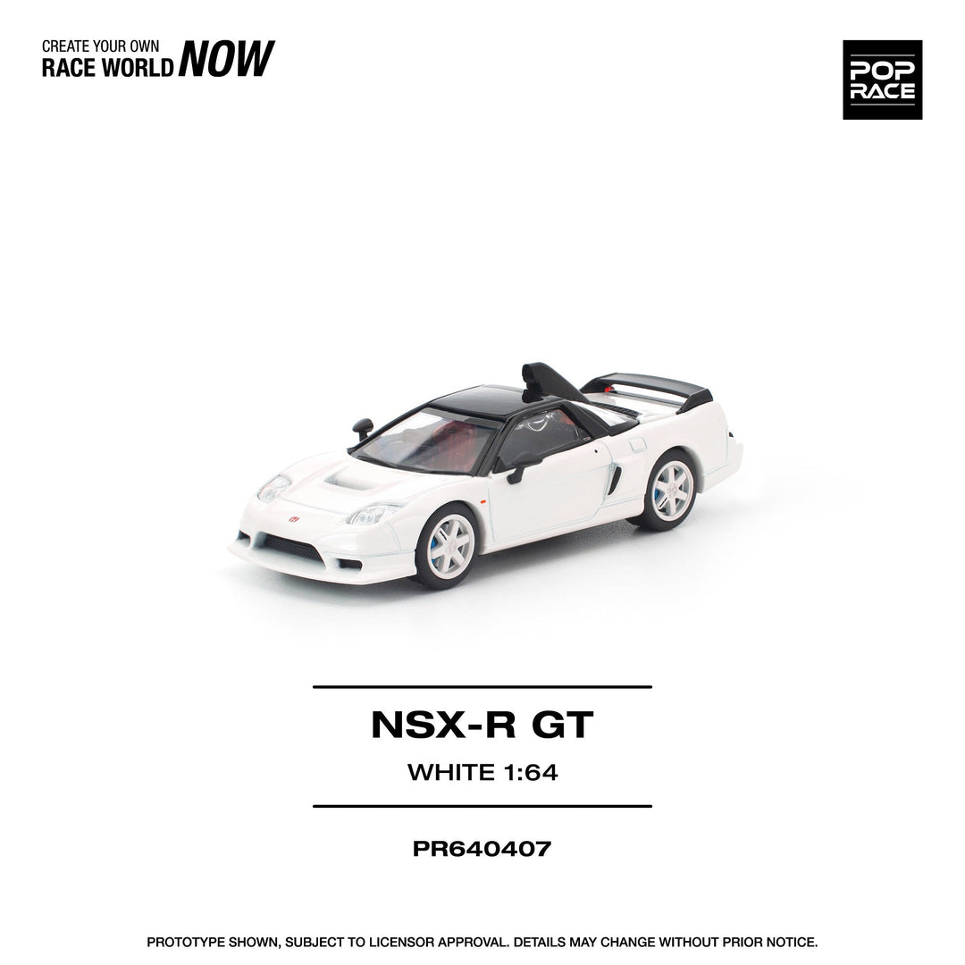 *Pre - Order* Pop Race - Honda NSX - R GT - White - Top CollectiblesDiecastPop Race