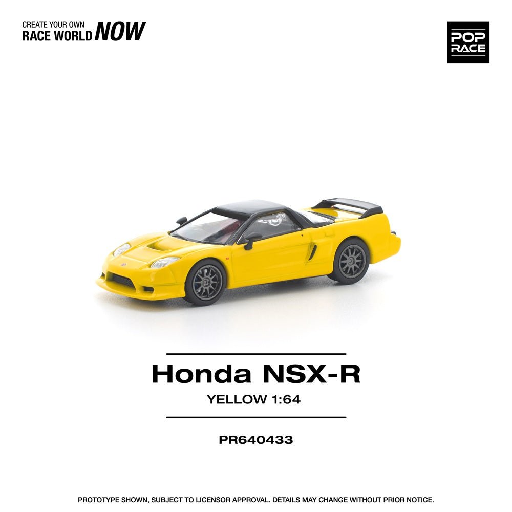 *Pre - Order* Pop Race - Honda NSX - R - Yellow - Top CollectiblesDiecastPop Race