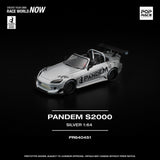 *Pre - Order* Pop Race - Honda S2000 Pandem - Silver - Top CollectiblesDiecastPop Race