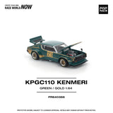*Pre - Order* Pop Race - KPGC110 Kenmeri Racing 73 - Green / Gold - Top CollectiblesDiecastPop Race