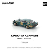 *Pre - Order* Pop Race - KPGC110 Kenmeri Racing 73 - Green / Gold - Top CollectiblesDiecastPop Race