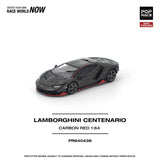 *Pre - Order* Pop Race - Lamborghini Centenario - Carbon Red - Top CollectiblesDiecastPop Race