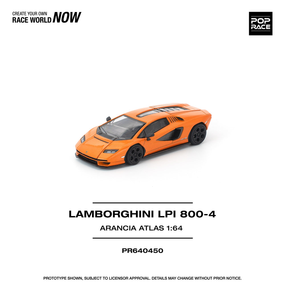 *Pre - Order* Pop Race - Lamborghini Countach LPI 800 - 4 - Arancia Atlas - Top CollectiblesDiecastPop Race