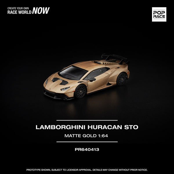 *Pre - Order* Pop Race - Lamborghini Huracan STO - Matte Gold - Top CollectiblesDiecastPop Race
