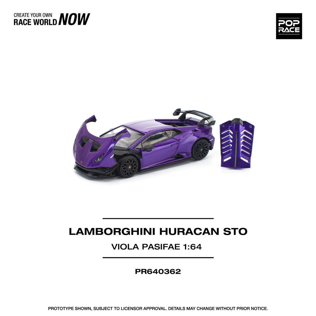*Pre - Order* Pop Race - Lamborghini Huracan STO - Viola Pasifae - Top CollectiblesDiecastPop Race