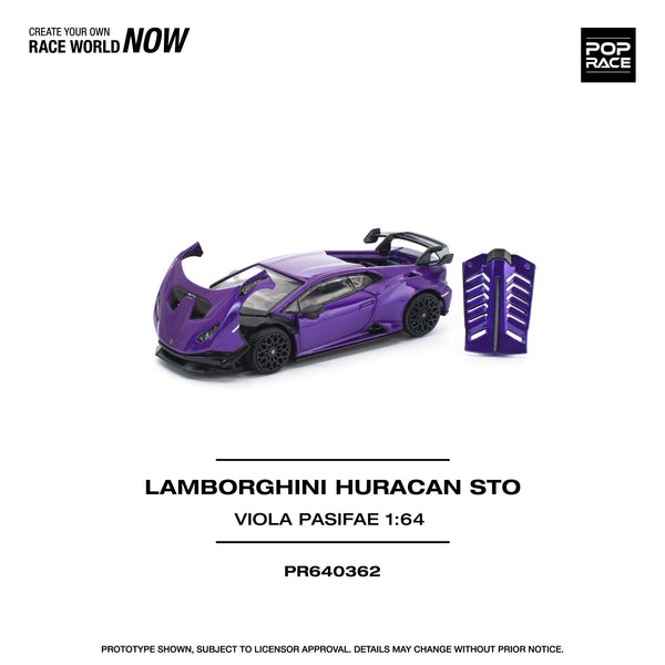 *Pre - Order* Pop Race - Lamborghini Huracan STO - Viola Pasifae - Top CollectiblesDiecastPop Race