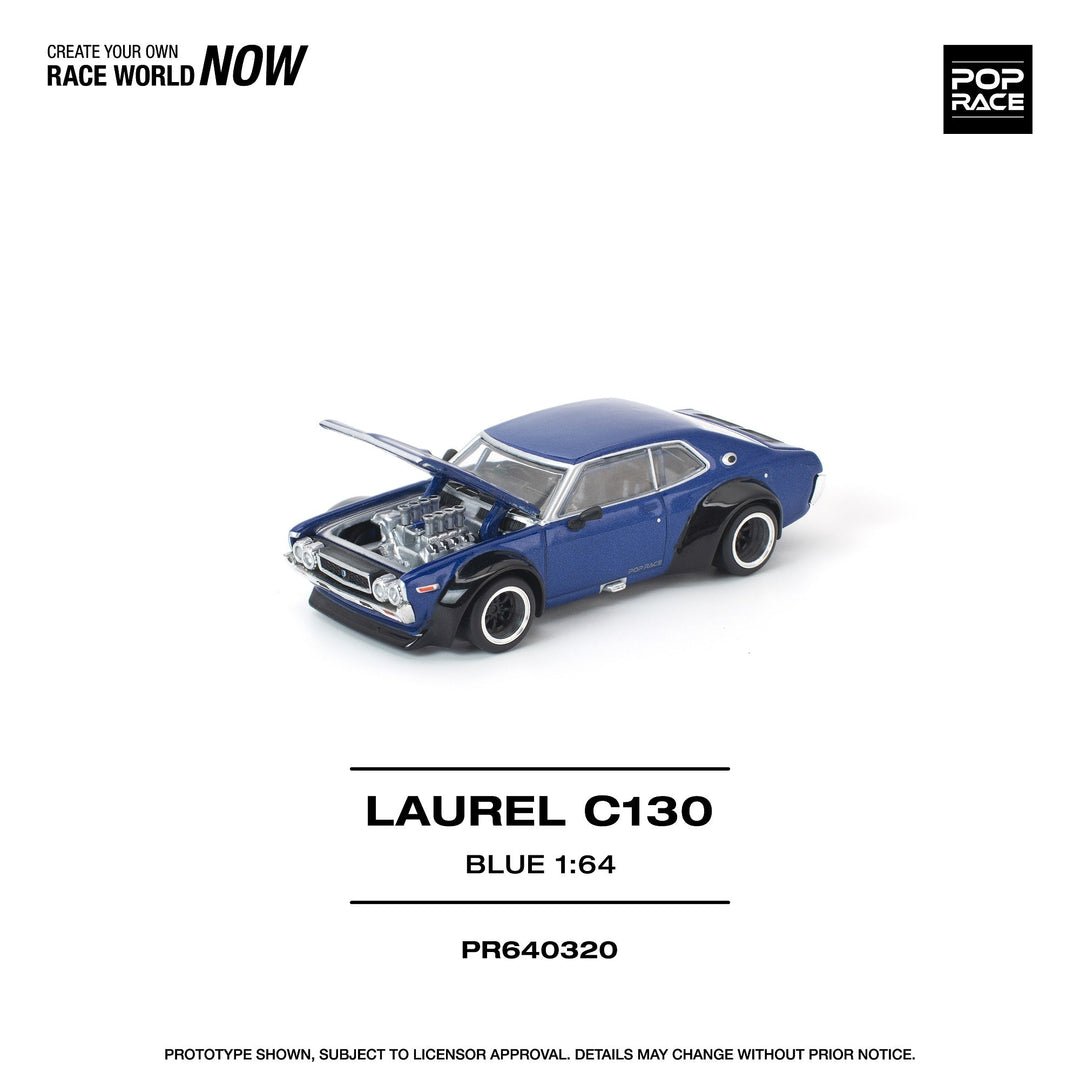 *Pre - Order* Pop Race - Laurel C130 - Blue - Top CollectiblesDiecastPop Race