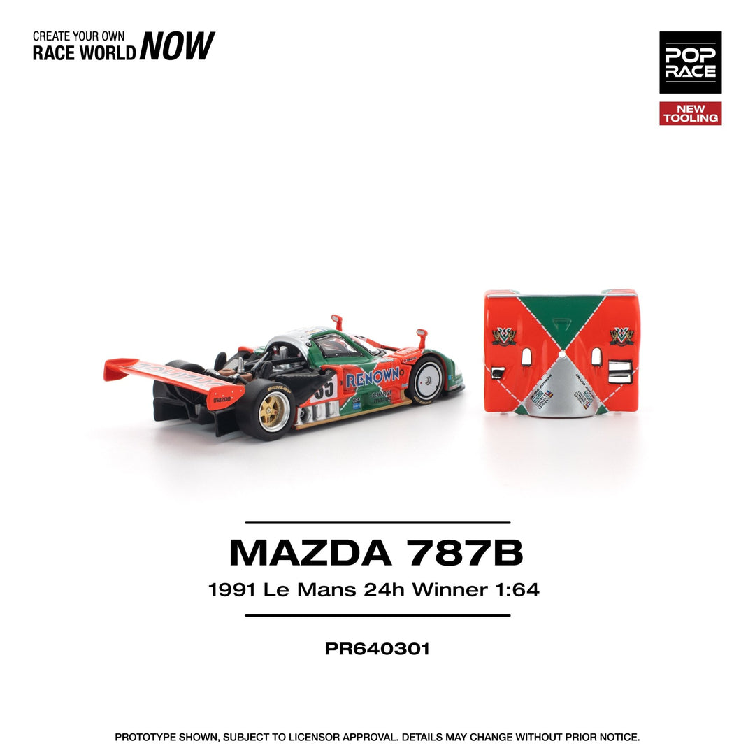 *Pre - Order* Pop Race - Mazda 787B - 1991 Le Mans 24H Winner - Top CollectiblesDiecastPop Race