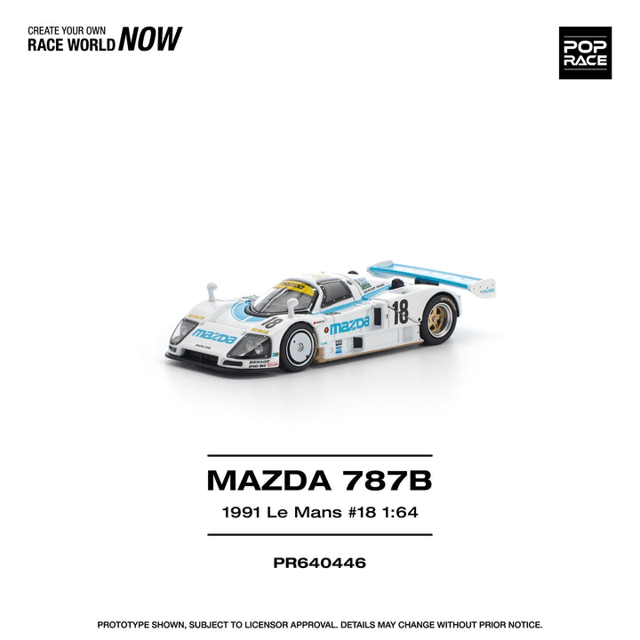 *Pre - Order* Pop Race - Mazda 787B - 1991 LE MANS 24HRS 18 - Top CollectiblesDiecastPop Race