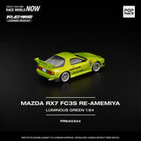 *Pre - Order* Pop Race - Mazda RX - 7 FC3S RE - Amemiya - Luminous Green - Top CollectiblesDiecastPop Race