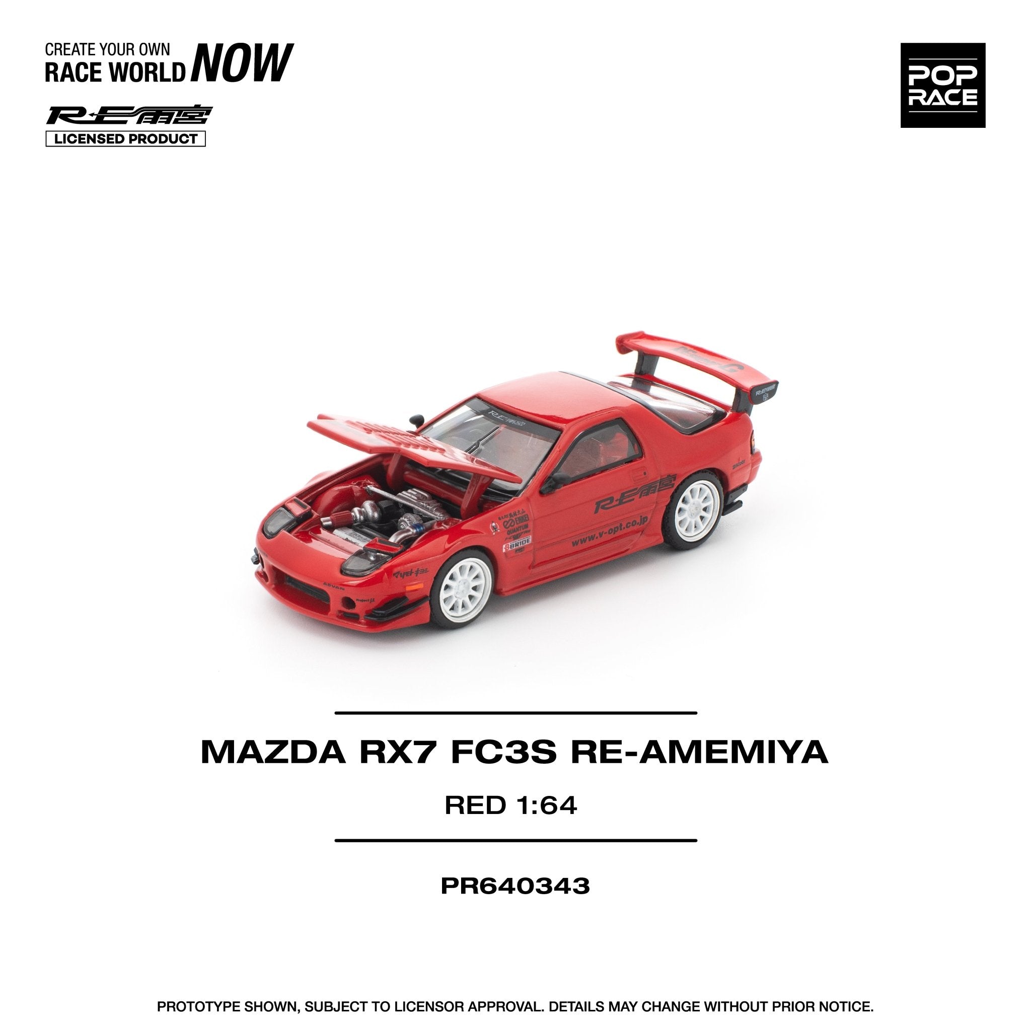 ミニカー 1/43 Mazda RX-7 (FC3S) RE Amemiya Red Pop Race - Mazda RX-7 (FC3S) RE-AMEMIYA - Red – Top Collectibles