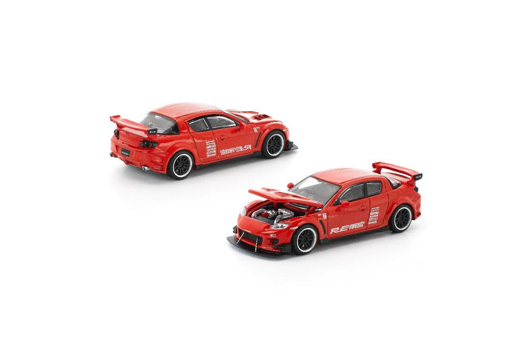 *Pre - Order* Pop Race - Mazda RX - 8 RE - AMEMIYA - Red *Enigma Exclusive Edition* - Top CollectiblesDiecastPop Race