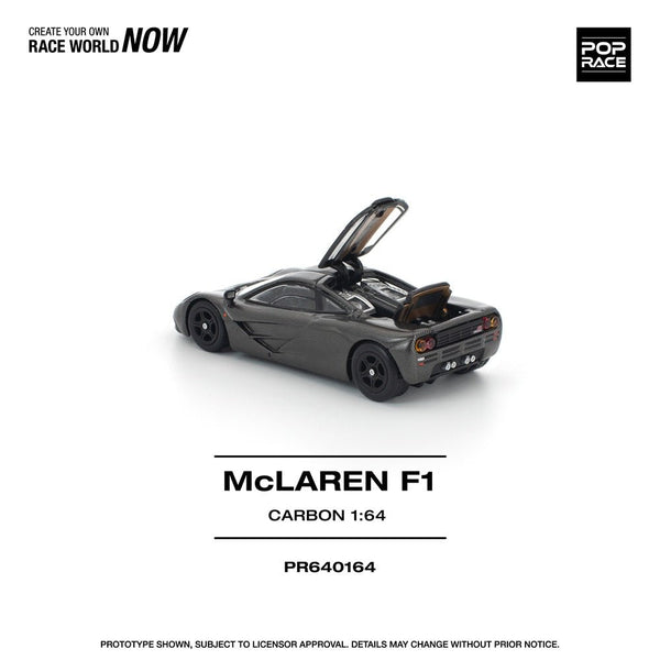 *Pre - Order* Pop Race - McLaren F1 - Carbon - Top CollectiblesDiecastPop Race