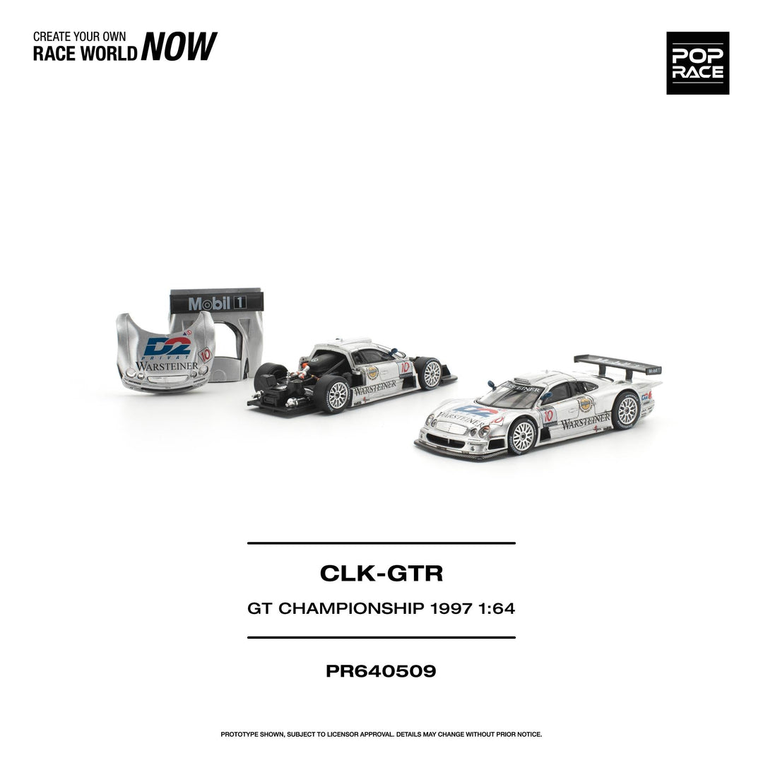*Pre-Order* Pop Race - Mercedes-Benz AMG CLK GTR - FIA GT Championship 1997 - Top CollectiblesDiecastPop Race