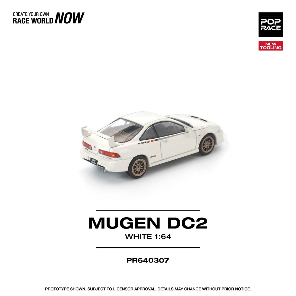 *Pre - Order* Pop Race - Mugen DC2 - White - Top CollectiblesDiecastPop Race