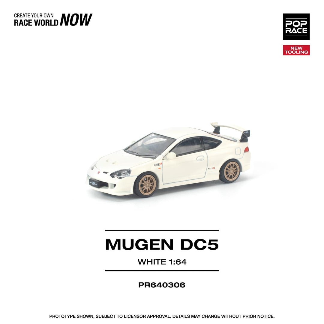 *Pre - Order* Pop Race - Mugen DC5 - White - Top CollectiblesDiecastPop Race