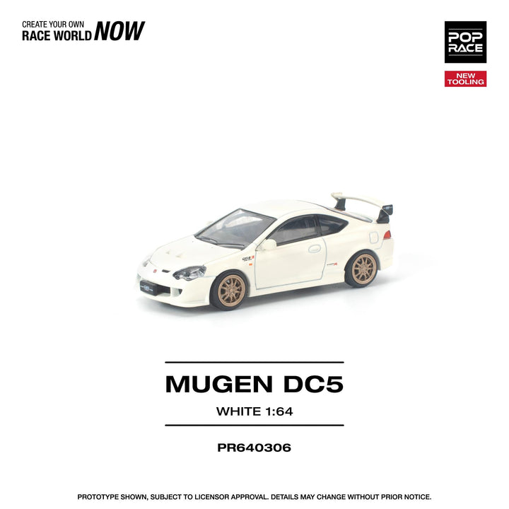 *Pre - Order* Pop Race - Mugen DC5 - White - Top CollectiblesDiecastPop Race