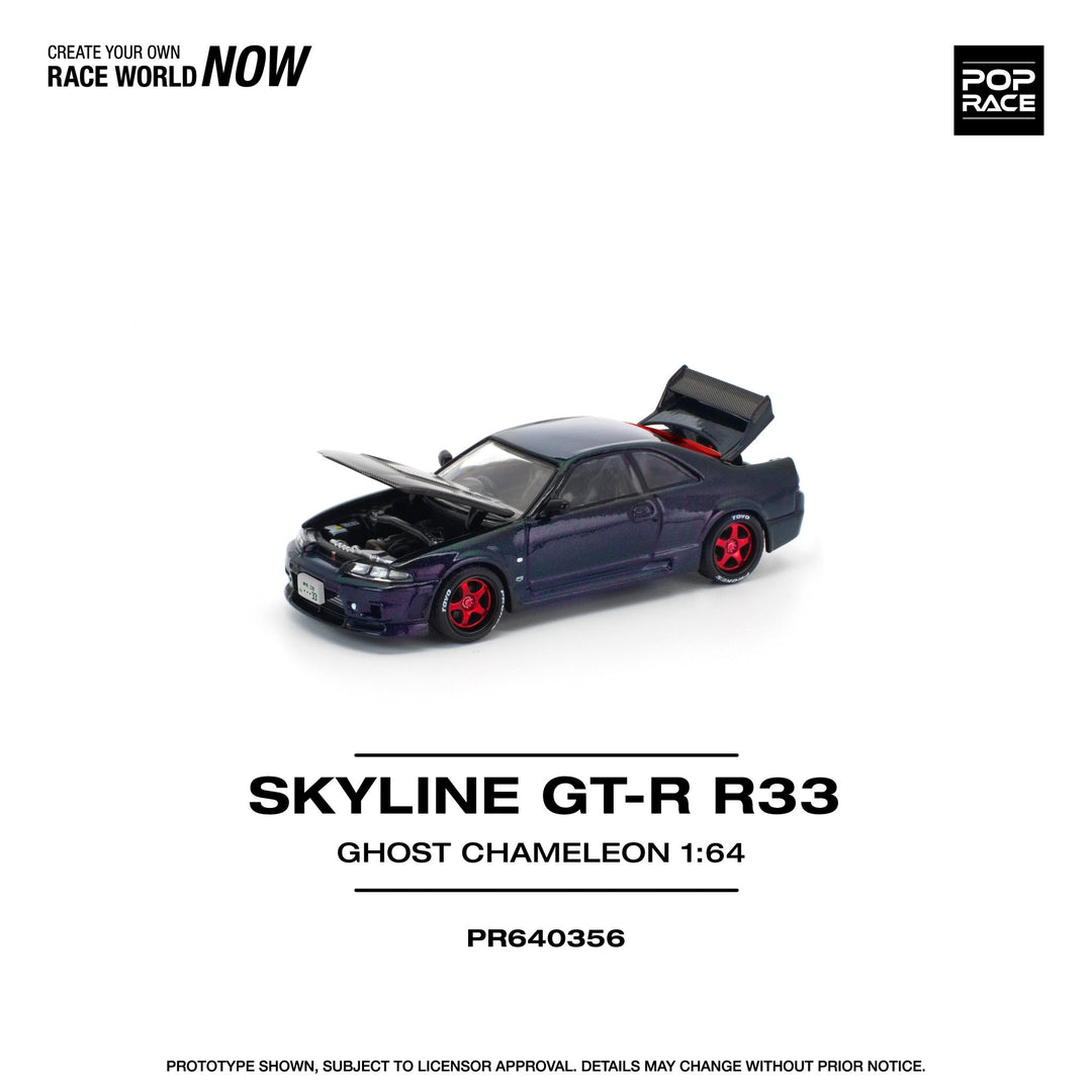 *Pre - Order* Pop Race - Nissan Skyline GT - R R33 - Ghost Chameleon - Top CollectiblesDiecastPop Race