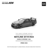 *Pre - Order* Pop Race - Nissan Skyline GT - R R33 - The Dark Chrome Series - Top CollectiblesDiecastPop Race
