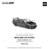 *Pre - Order* Pop Race - Nissan Skyline GT - R R33 - The Dark Chrome Series - Top CollectiblesDiecastPop Race