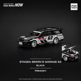 *Pre - Order* Pop Race - Nissan Stagea Simon's Garage 62 - Black - Top CollectiblesDiecastPop Race