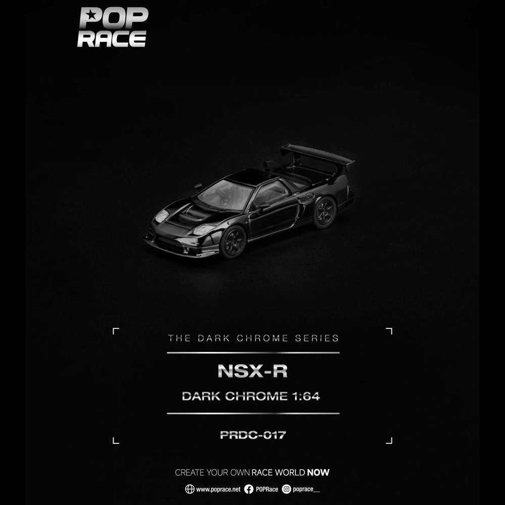 *Pre-Order* Pop Race - NSX-R - The Dark Chrome Series - Top CollectiblesDiecastPop Race