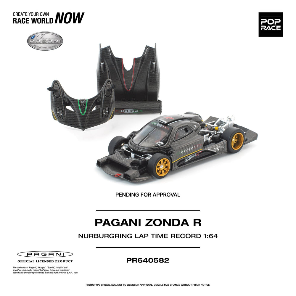 *Pre-Order* Pop Race - Pagani Zonda R - Nurburgring Lap Time Record - Top CollectiblesDiecastPop Race