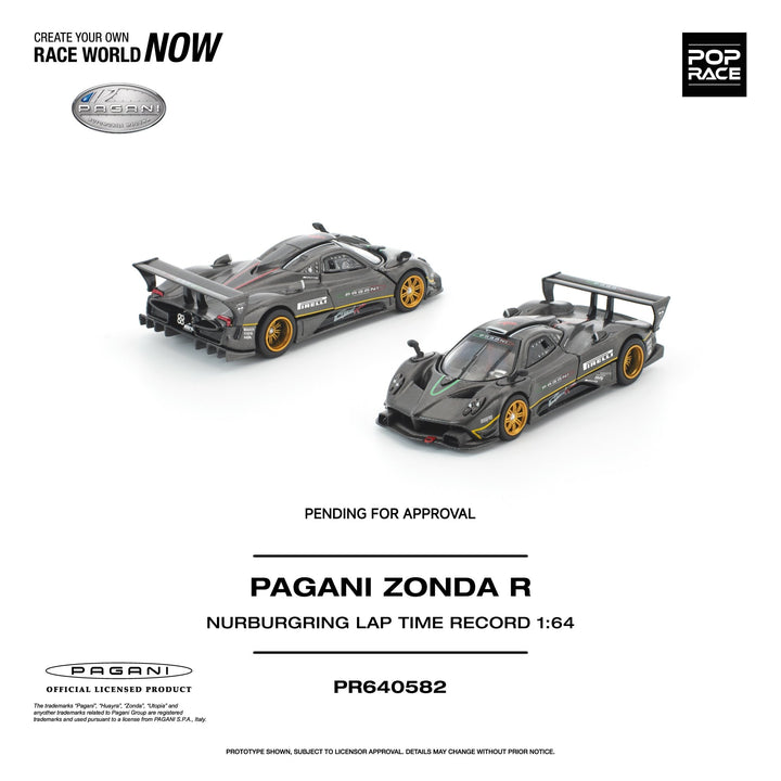 *Pre-Order* Pop Race - Pagani Zonda R - Nurburgring Lap Time Record - Top CollectiblesDiecastPop Race