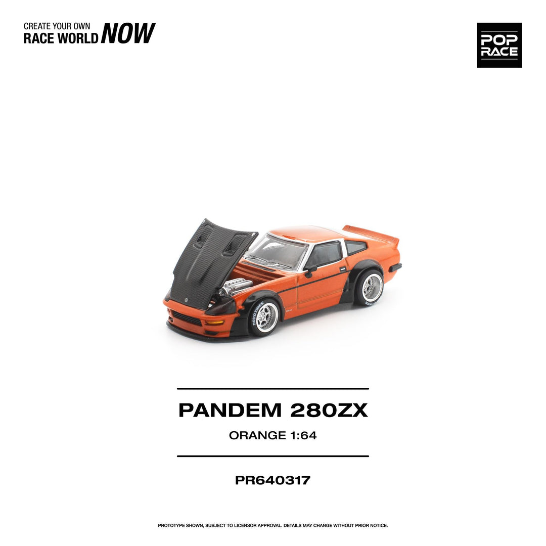 *Pre - Order* Pop Race - PANDEM 280ZX - Orange - Top CollectiblesDiecastPop Race