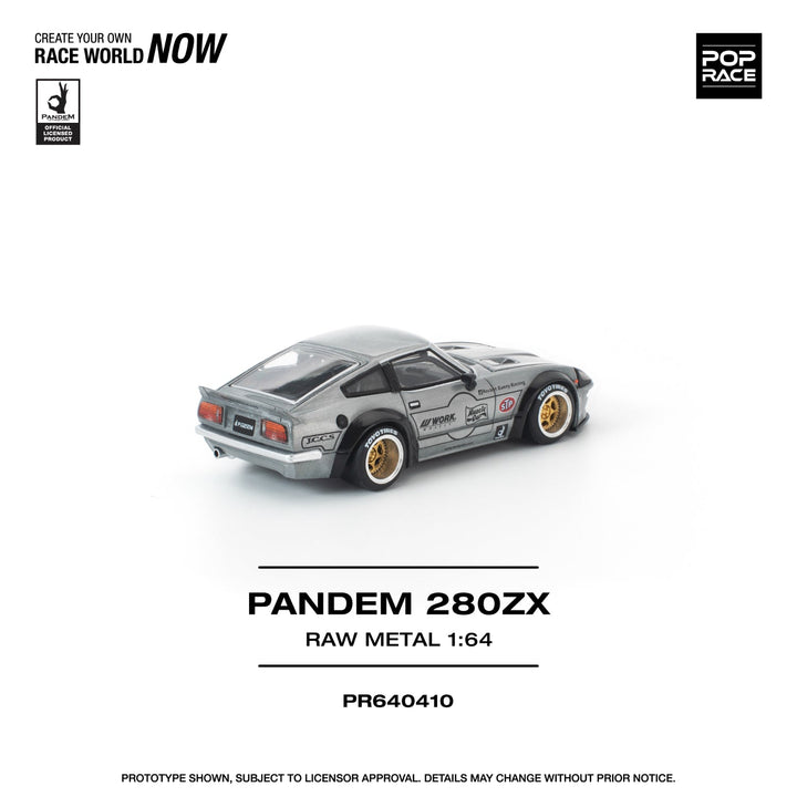 *Pre - Order* Pop Race - Pandem 280ZX - Raw Metal - Top CollectiblesDiecastPop Race