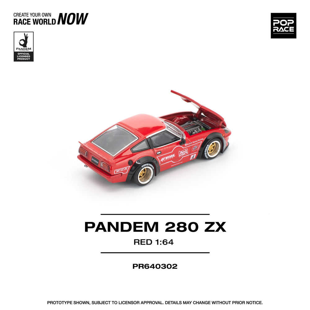 *Pre - Order* Pop Race - Pandem 280ZX - Red - Top CollectiblesDiecastPop Race