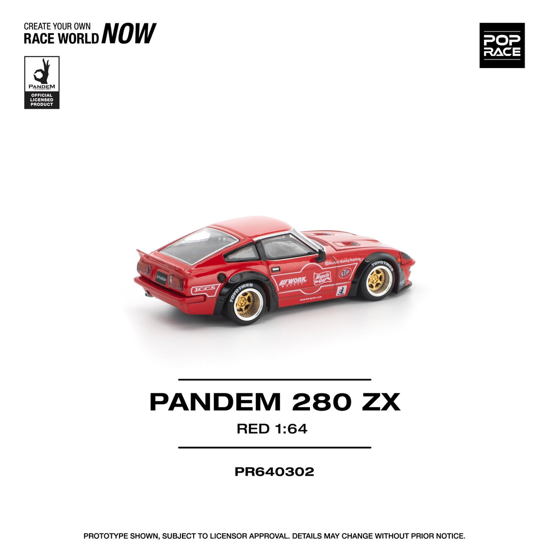 *Pre - Order* Pop Race - Pandem 280ZX - Red - Top CollectiblesDiecastPop Race