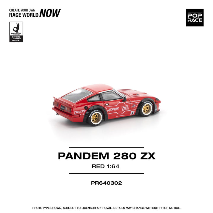 *Pre - Order* Pop Race - Pandem 280ZX - Red - Top CollectiblesDiecastPop Race