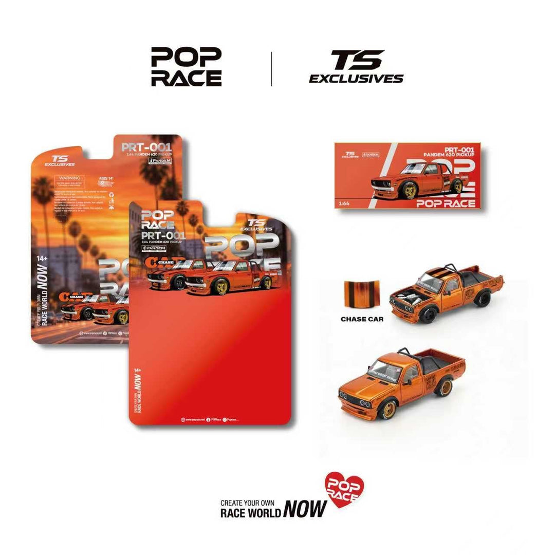 *Pre - Order* Pop Race - PANDEM 620 pickup – Orange Chrome *TS Exclusive Edition* - Top CollectiblesDiecastPop Race